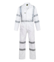 Hi Vis Cotton Drill Coverall With CSR Reflective Tape