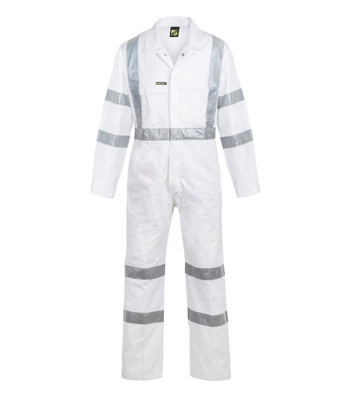 Hi Vis Cotton Drill Coverall With CSR Reflective Tape