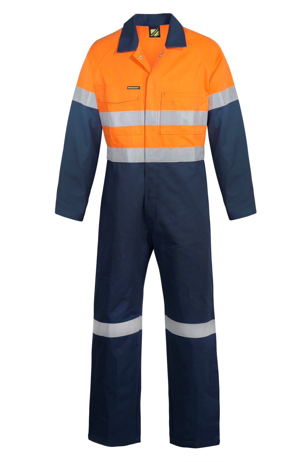 Hi Vis Two Tone Cotton Drill Coveralls with CSR Reflective Tape WC6093