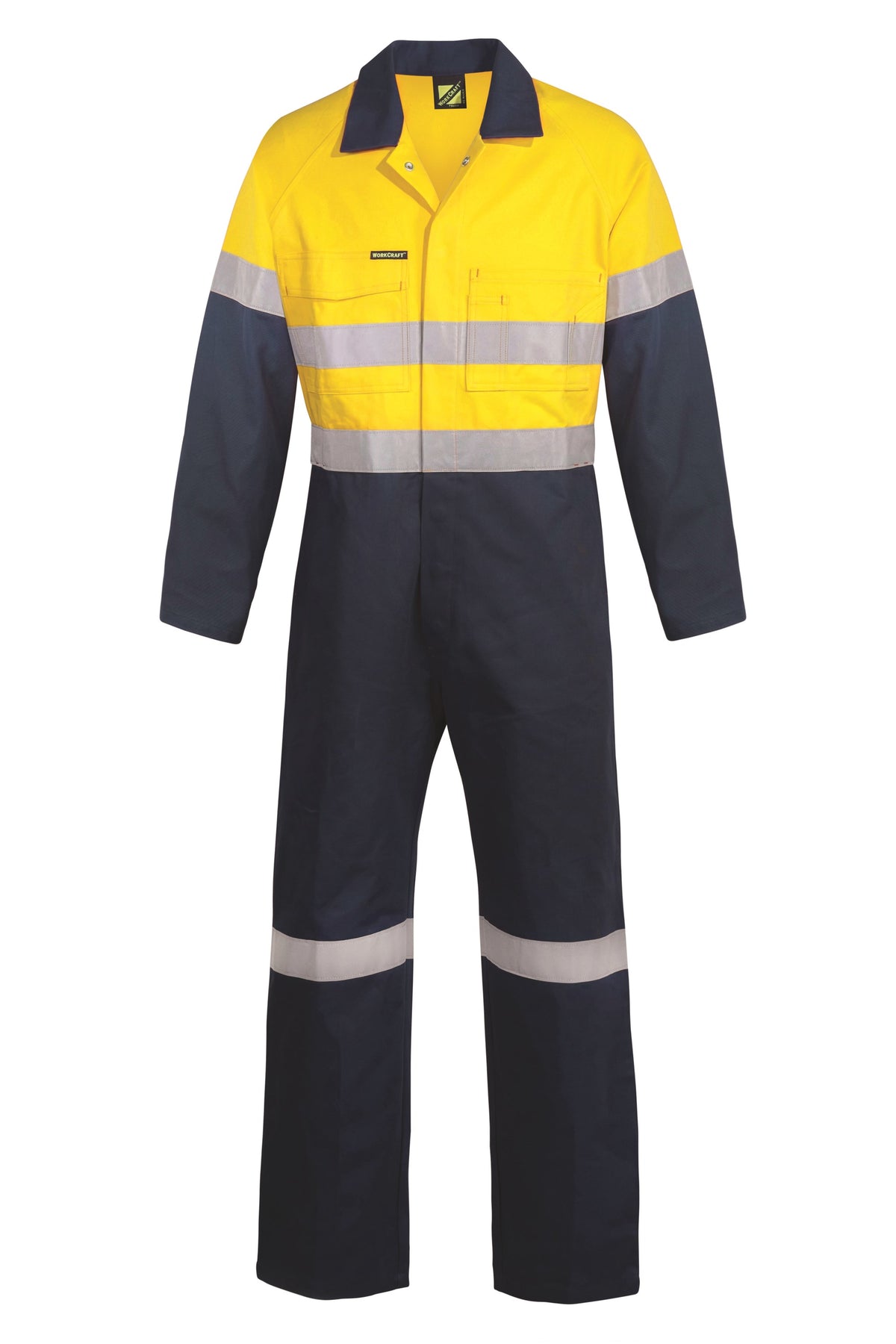 Hi Vis Two Tone Cotton Drill Coveralls with CSR Reflective Tape WC6093