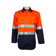 Hi Vis Regular Weight Taped Shirt With Kevlar Sleeves