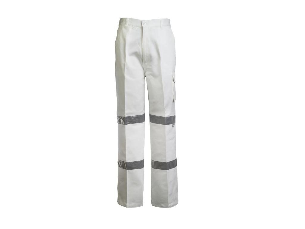 Modern Fit Cotton Drill Cargo Trouser With CSR Reflective Tape - WP3223