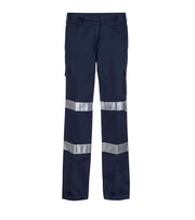 Ladies Mid Weight Cargo Cotton Drill Trouser With CSR Reflective Tape