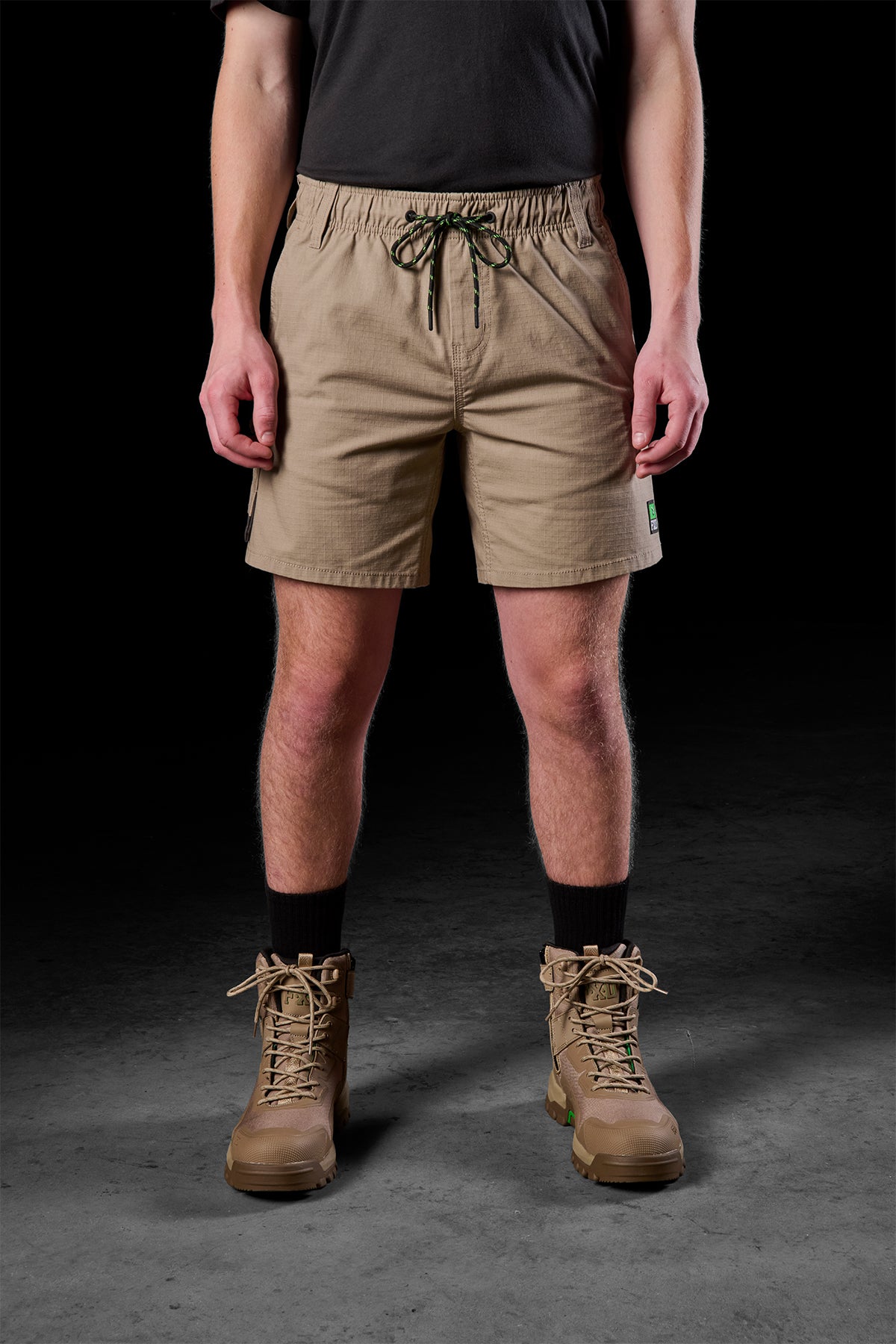 Elastic Waist Utility Short