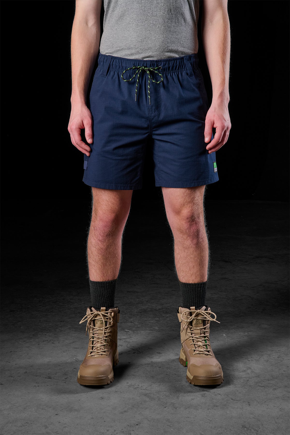 Elastic Waist Utility Short