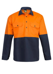 Hi Vis Closed Front Long Sleeve Shirt
