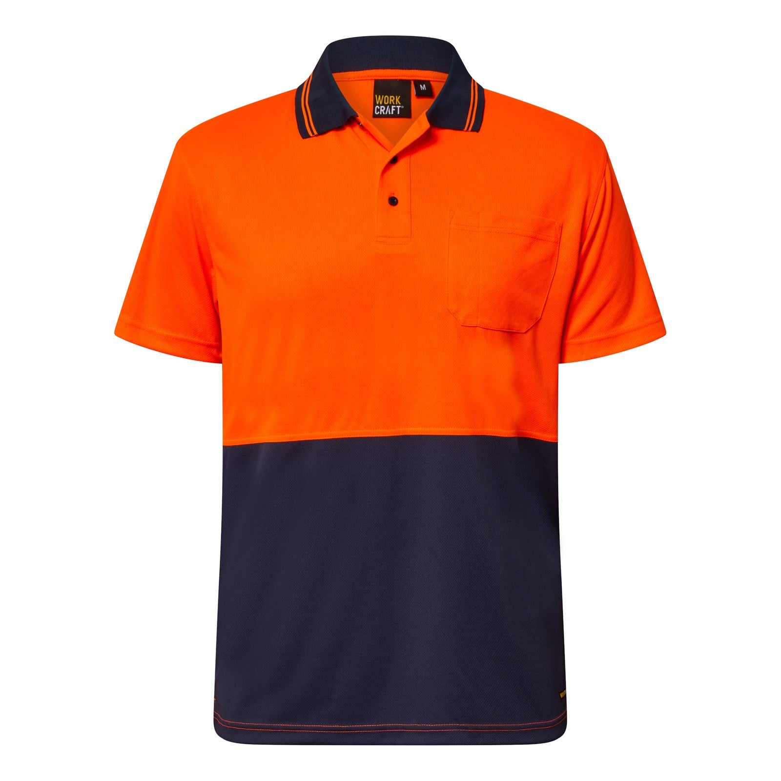 Hi Vis Two Tone Polo Pocket- Ss