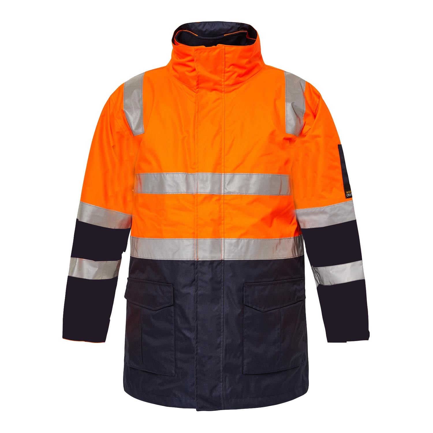 Hi-Vis 6 in 1 Two Tone Reflective Jacket w/ Removable Sleeves WW9032