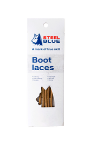 Steel Blue Leather Laces 150cm A-000057