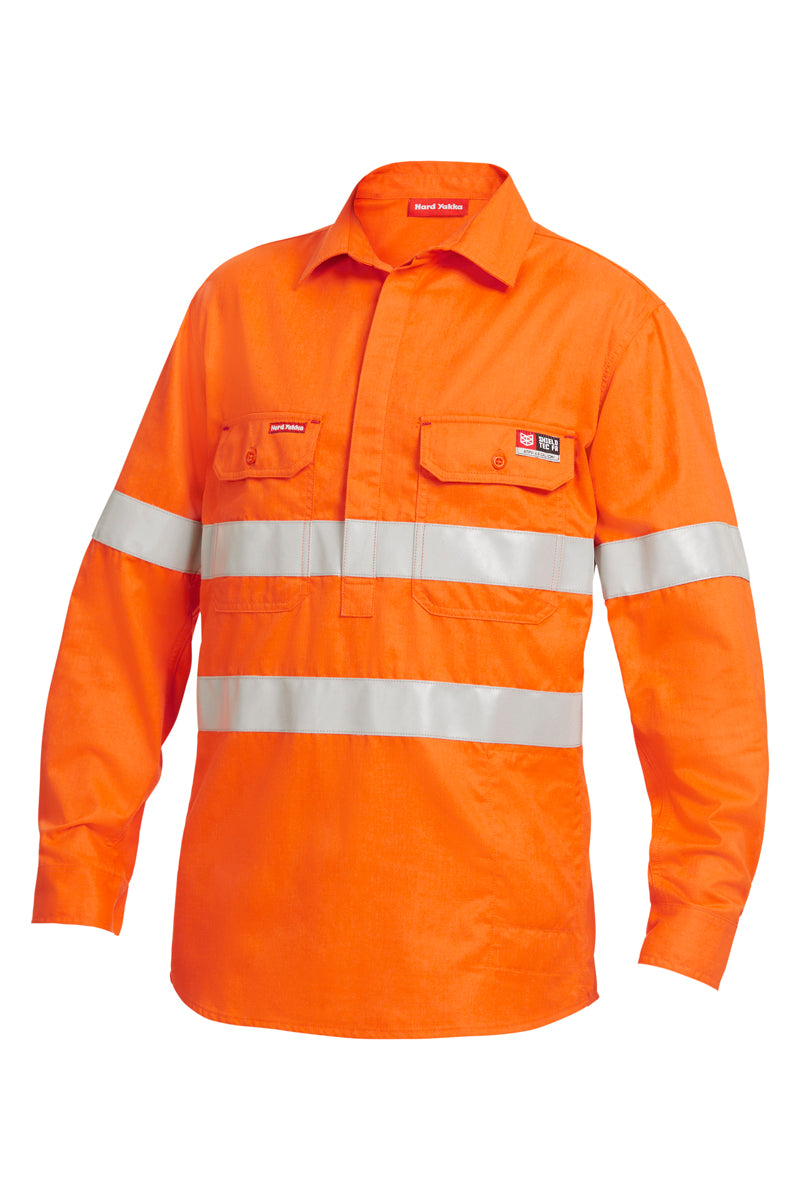 Shieldtec FR Hi Vis Closed Front Taped Shirt
