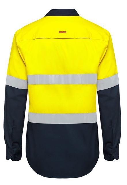 Men's Hi Vis Long Sleeve Lightweight Drill Shirt