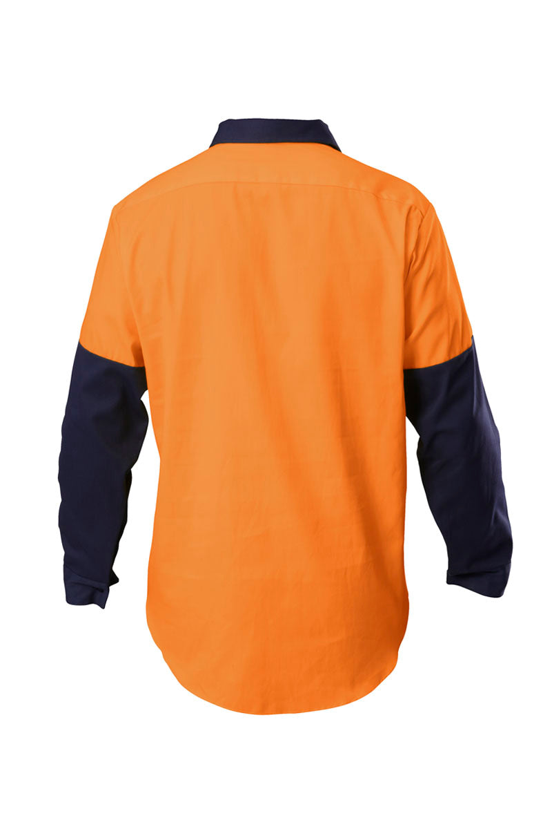 Core Hi Vis LS CF Hw Splice Gst Slv Drill Shirt