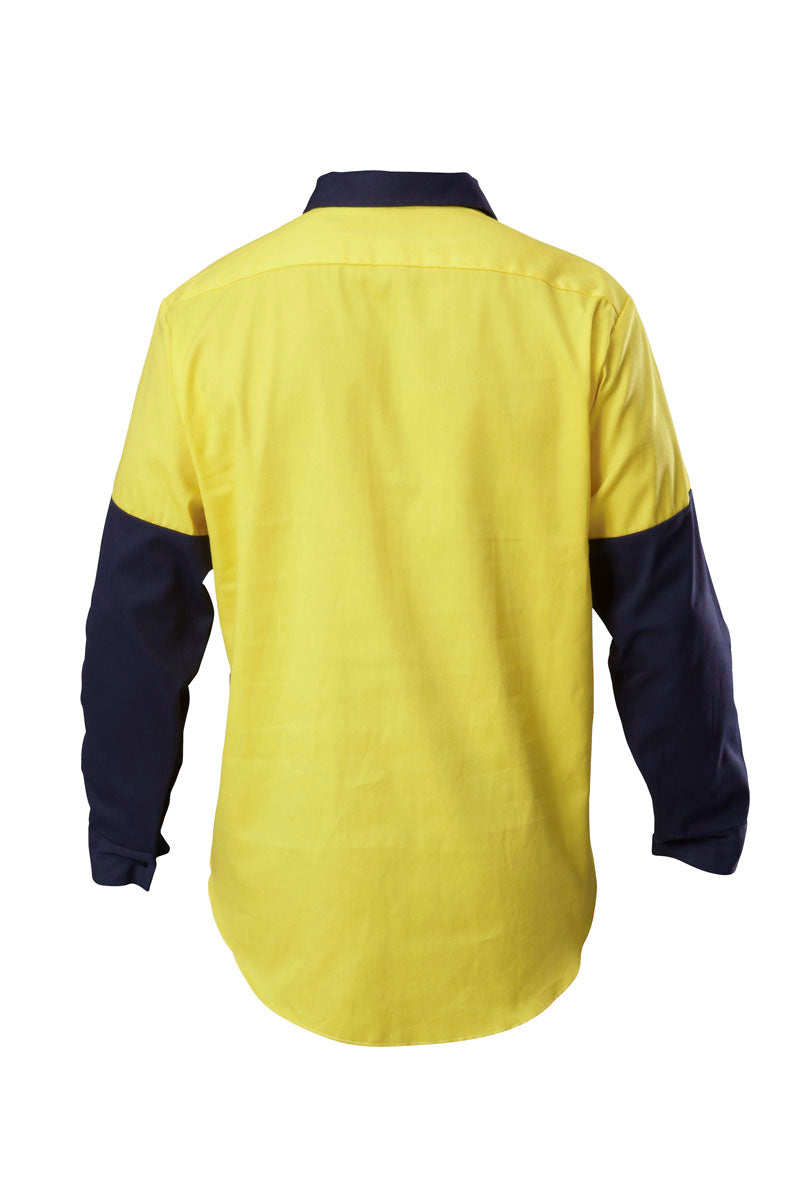 Core Hi Vis LS CF Hw Splice Gst Slv Drill Shirt
