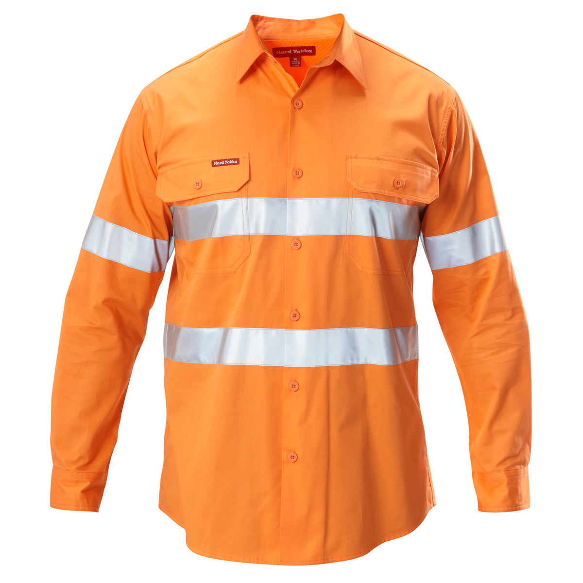 Yakka Koolgear Hi-visibility Cotton Twill Ventilated Shirt with Tape Long Sleeve Y07996