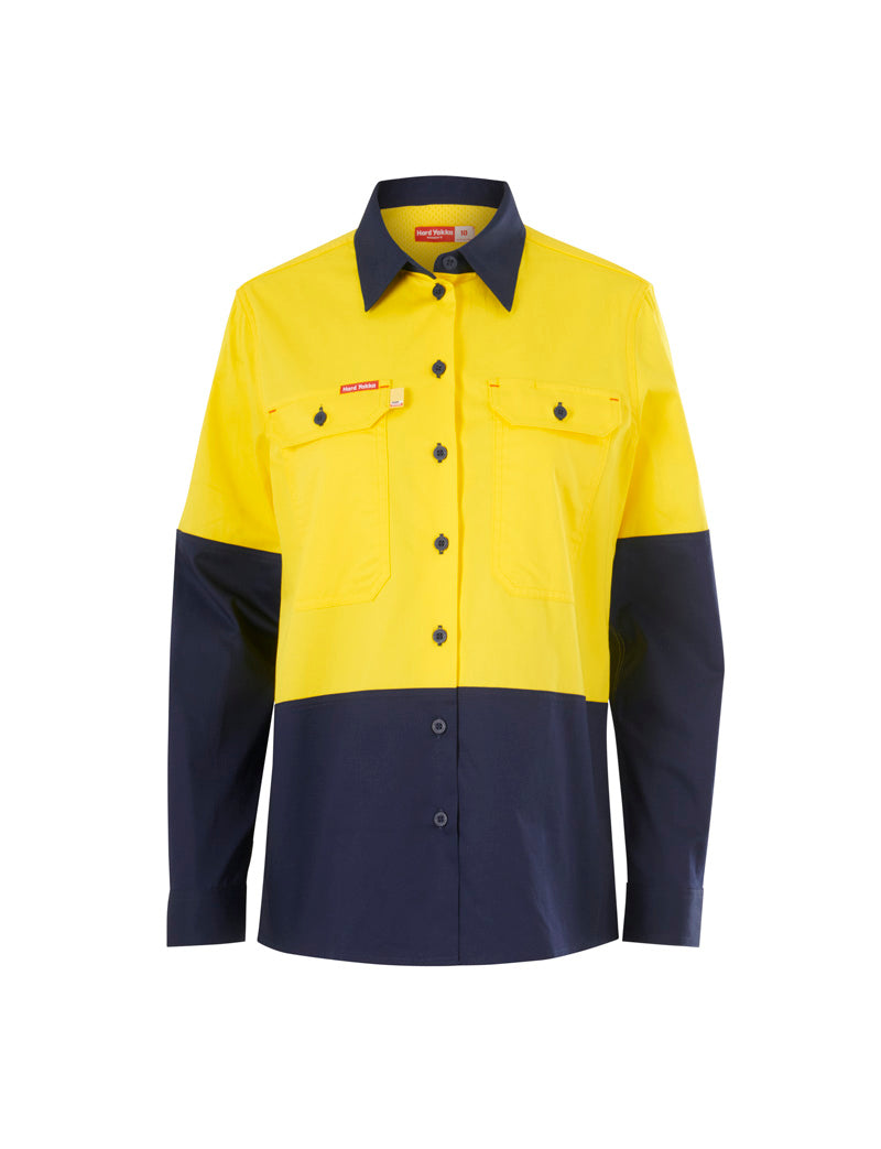 Women's Core HV LS LW Spliced Vented Drill Shirt