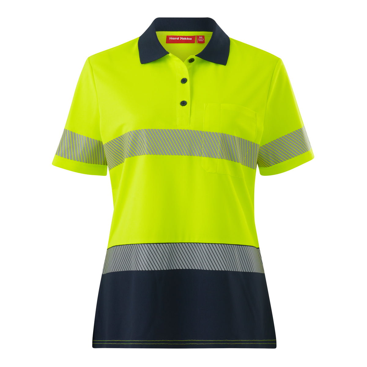 Womens Core Hi-Vis S/S Spliced Segmented TPD Polo Y08602