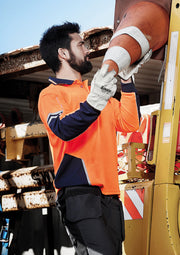Men's Hi Vis Squad L/S Polo ZH238