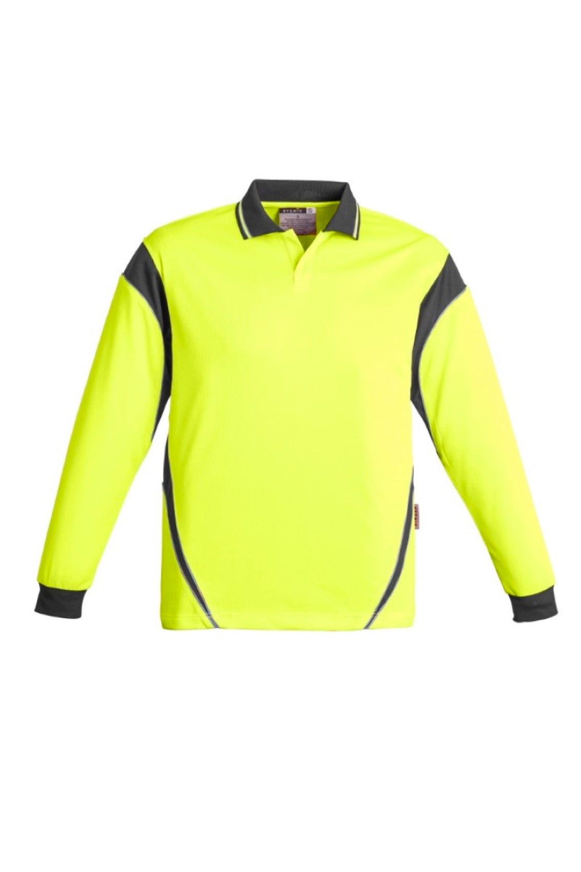 Men's Hi Vis Aztec Polo - Long Sleeve