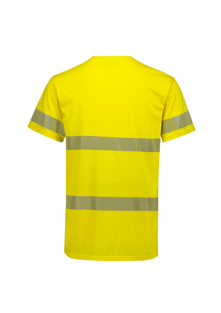Mens Hi Vis Segmented Tape Cotton Tee ZH510