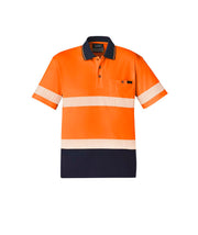 Unisex Hi Vis Segmented S/S Polo - Hoop Taped