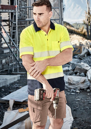 Unisex Hi Vis Segmented S/S Polo - Hoop Taped ZH535
