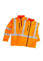 Unisex Hi Vis 2 In 1 X Back Soft Shell Jacket