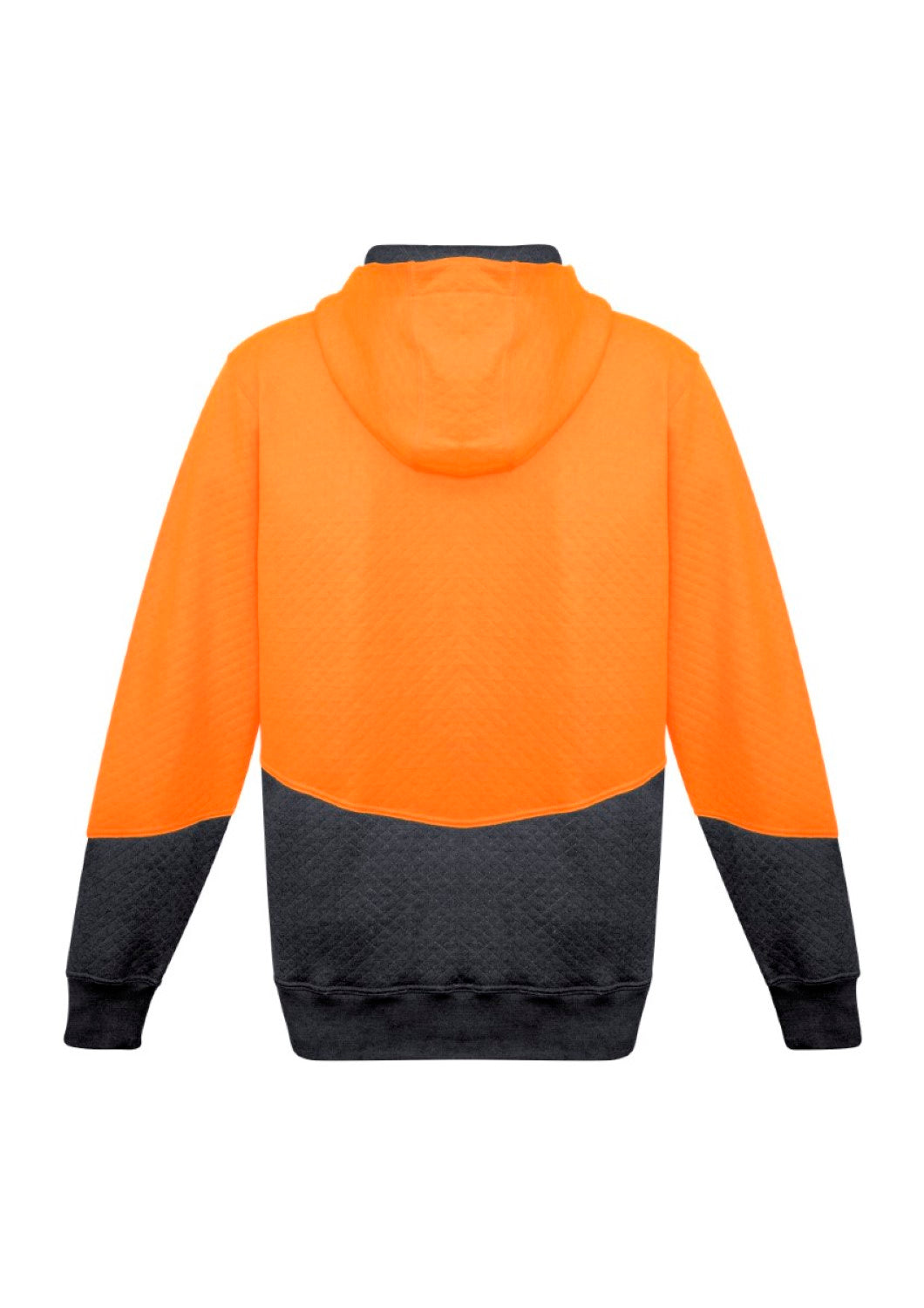 Unisex Hi Vis Textured Jacquard Full Zip Hoodie