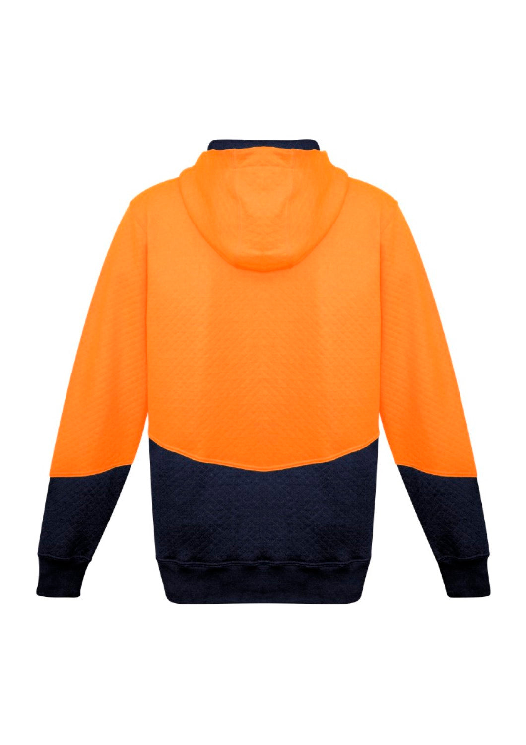 Unisex Hi Vis Textured Jacquard Full Zip Hoodie
