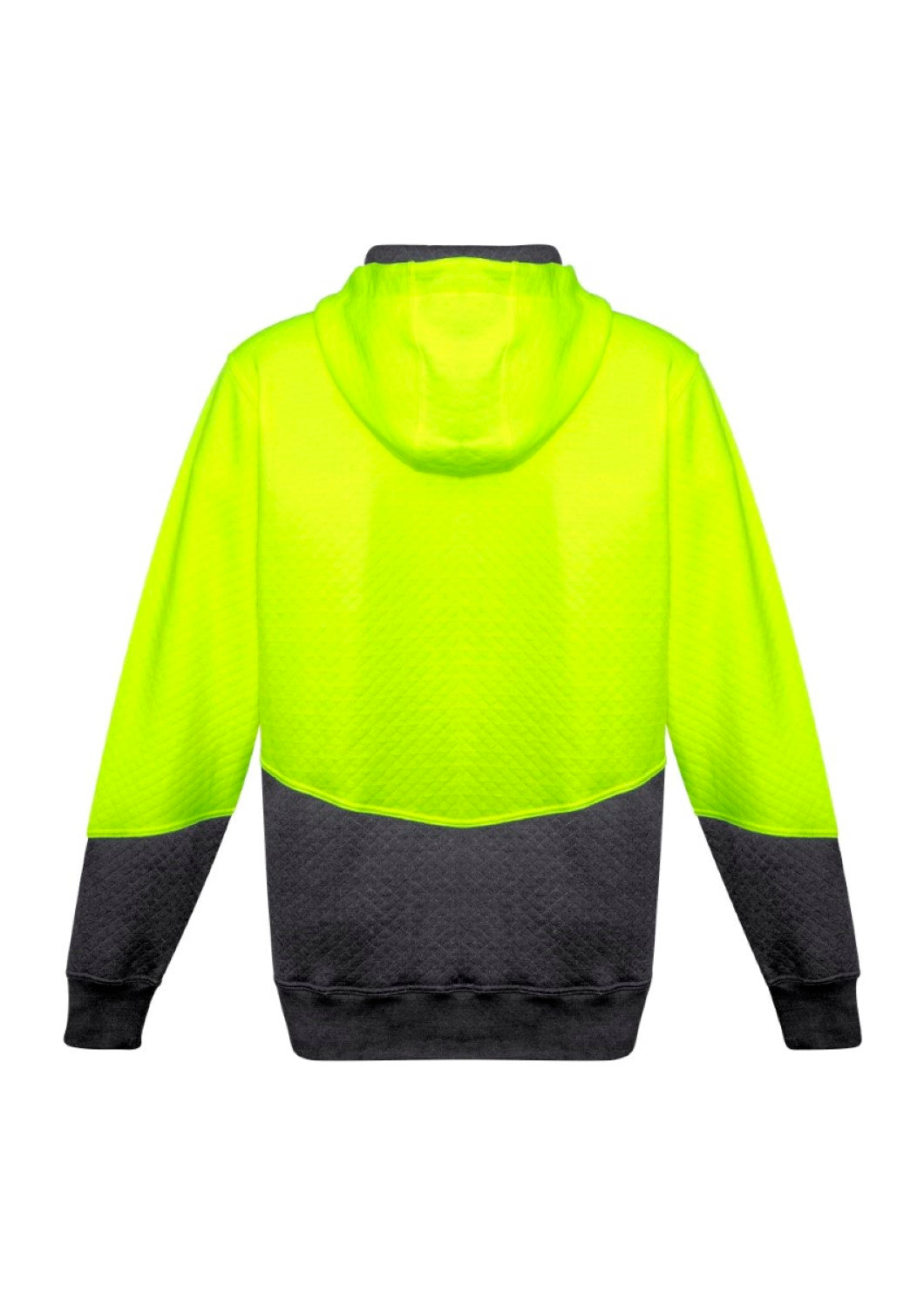 Unisex Hi Vis Textured Jacquard Full Zip Hoodie