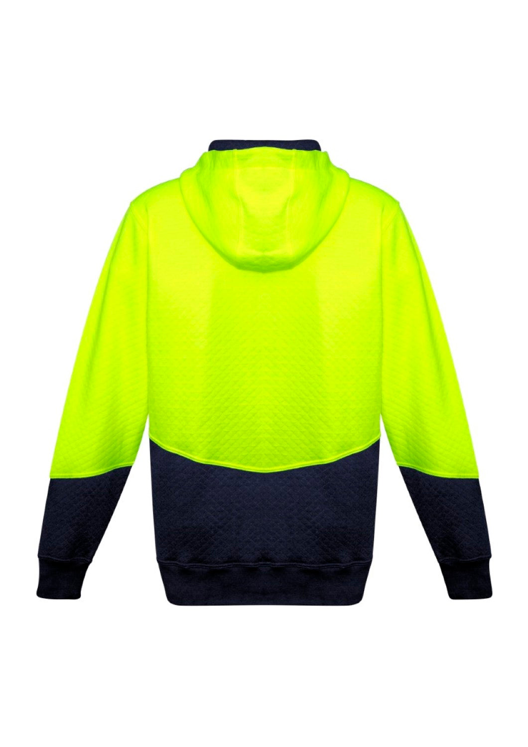 Unisex Hi Vis Textured Jacquard Full Zip Hoodie