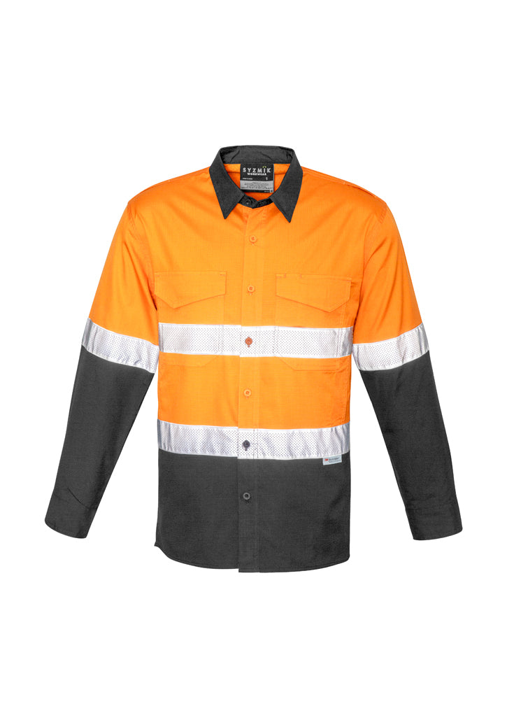 Syzmik Men's Rugged Cooling Taped Hi Vis Spliced Shirt