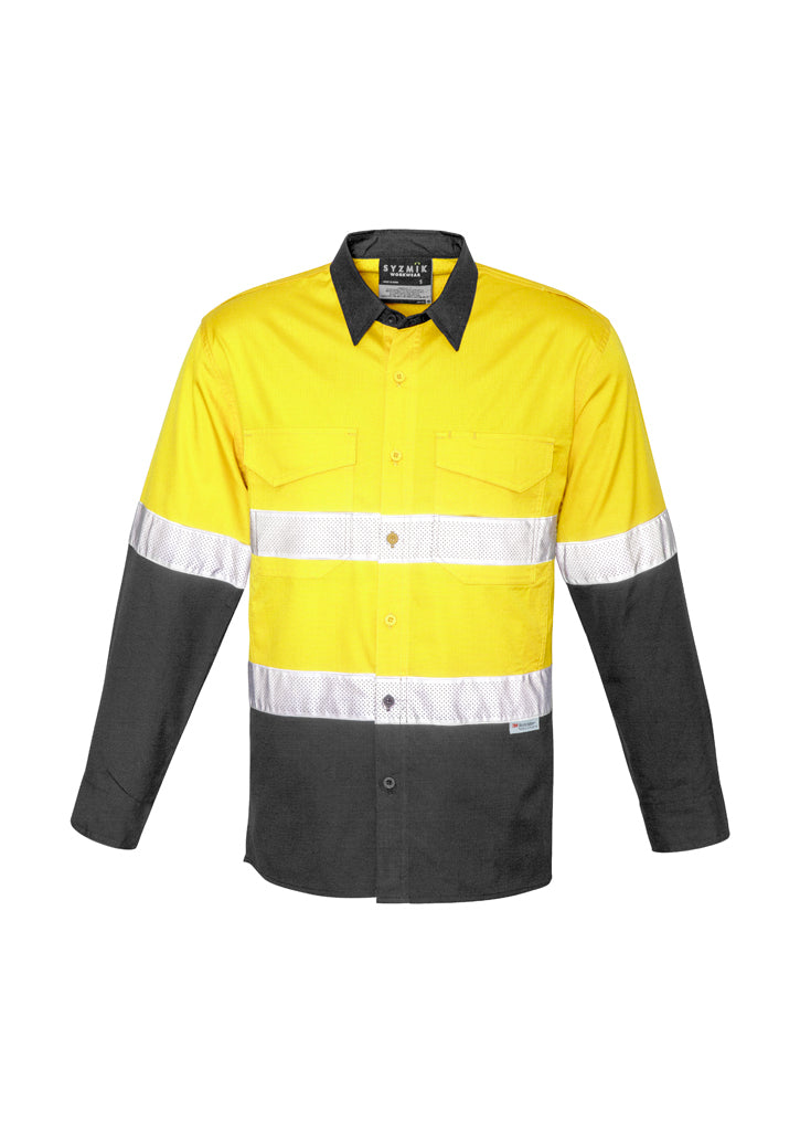 Syzmik Men's Rugged Cooling Taped Hi Vis Spliced Shirt