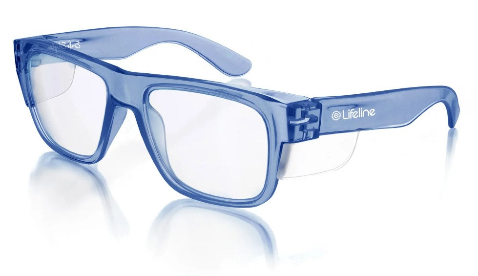 Fusions Blue Frame Clear Lens