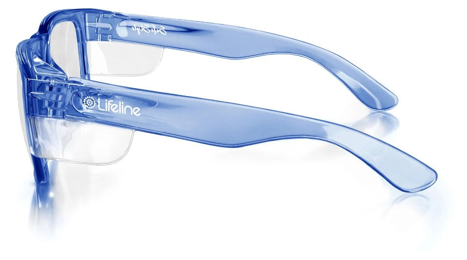 Fusions Blue Frame Clear Lens