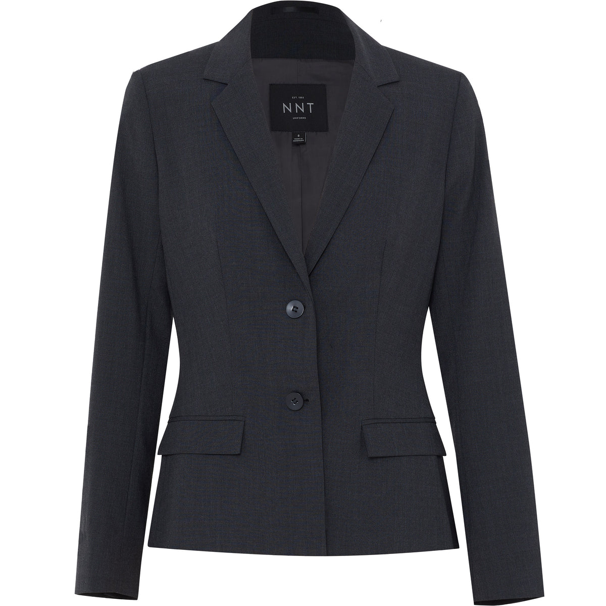 Stretch Wool Blend 2 Button Mid Length Jacket CAT1BA