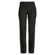 Ladies Half Elastic Waist Straight Leg Pants