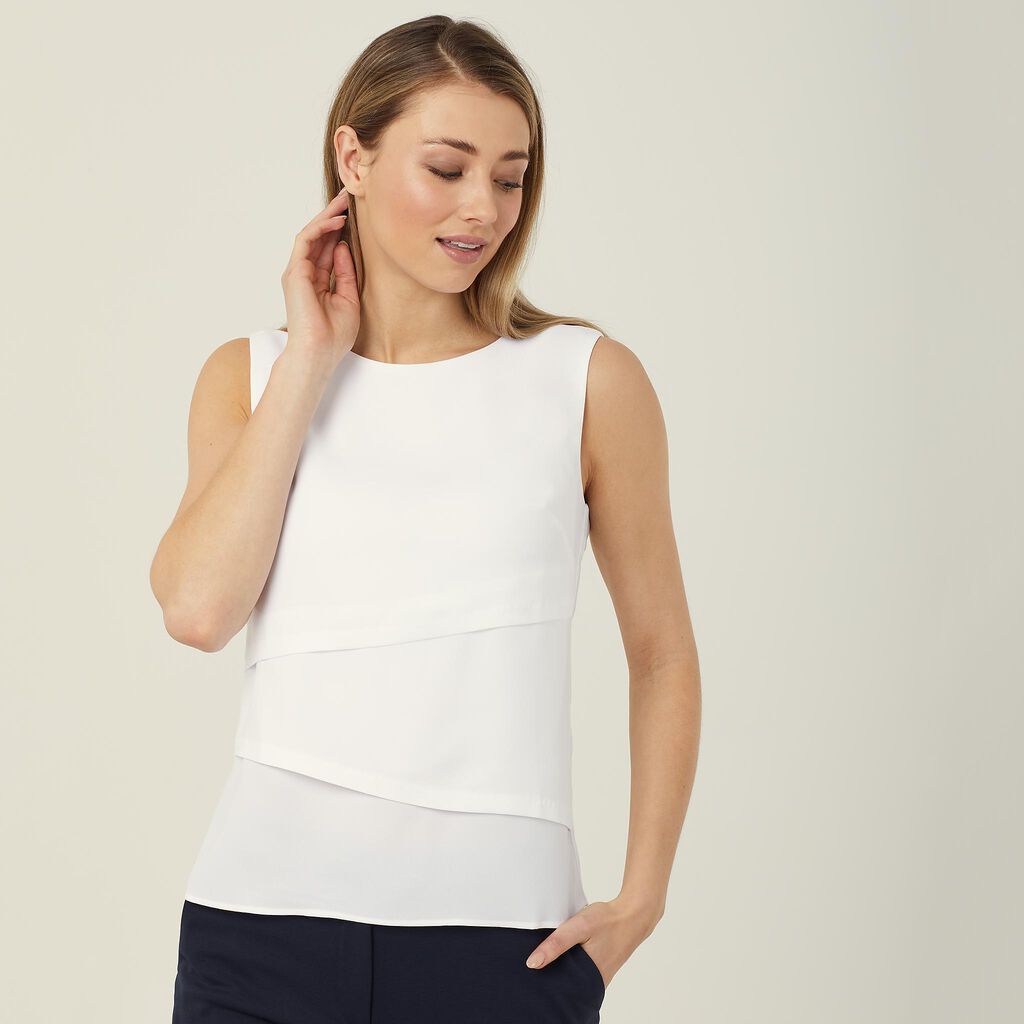 NNT Sleeveless Layered Top
