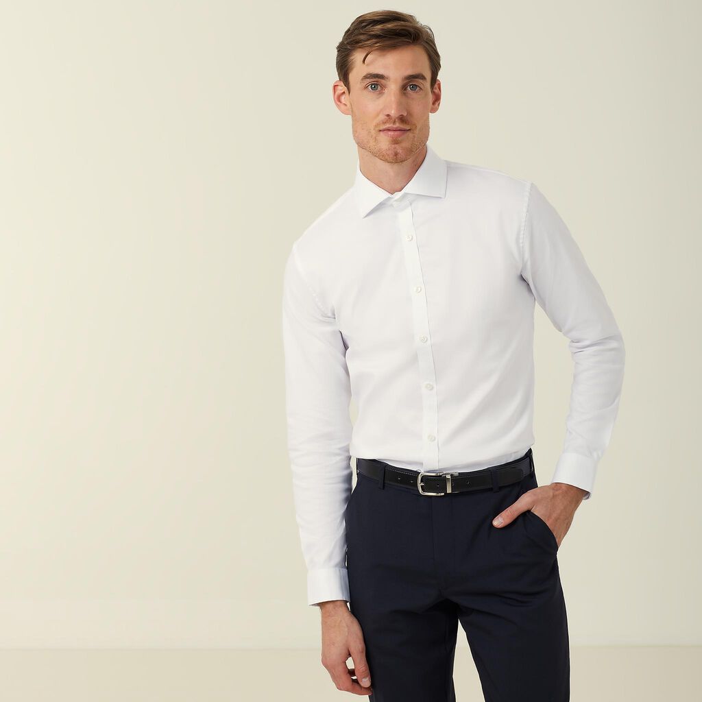 NNT Men's Honeycomb Dobby LS Shirt