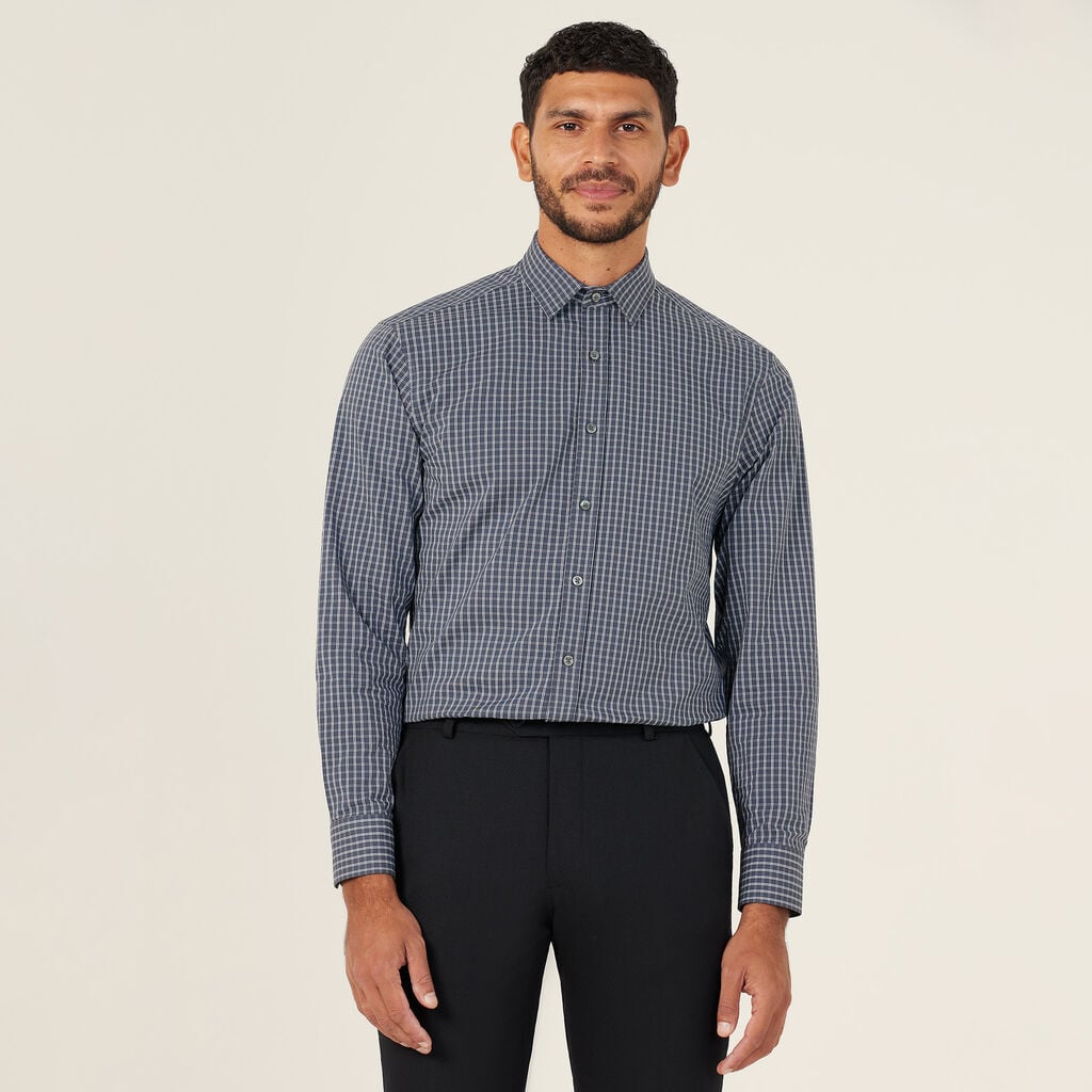 Widow Check Long Sleeve Shirt CATJDE