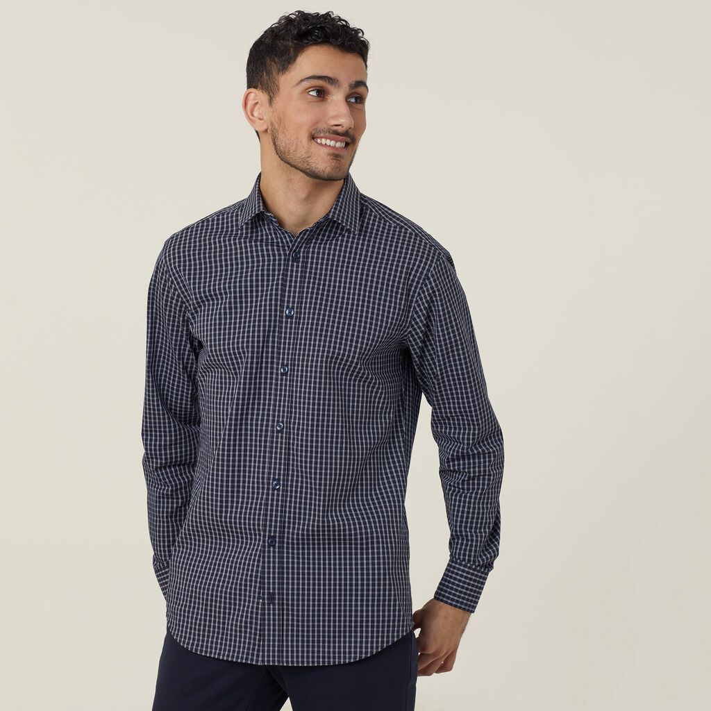 Fine Check Avignon Long Sleeve Shirt