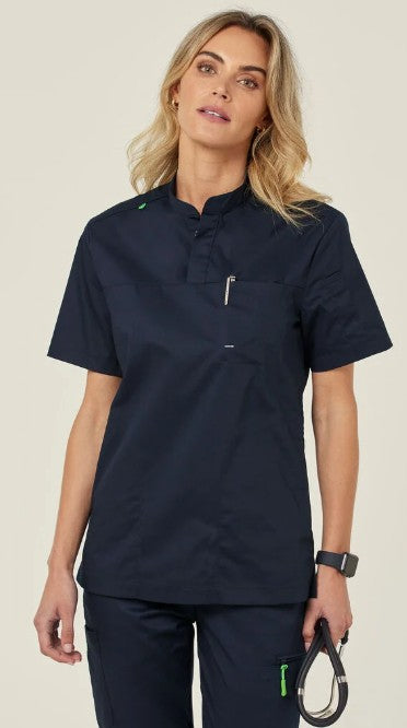 Doherty Mandarin Collar Scrub Top
