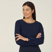 NNT Heavy Stretch Georgette Long Sleeve Blouse