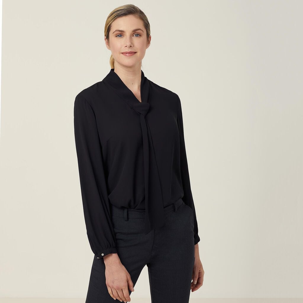 Georgie Tie Neck Blouse CATUL2