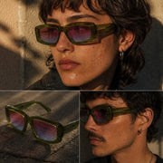 Tempted - Translucent Moss Frame Pink Gradient Lens 35314