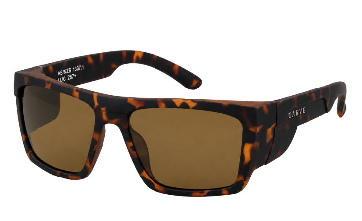 Volley Safety – Matte Tort Frame with Brown Polarised Lens 10056