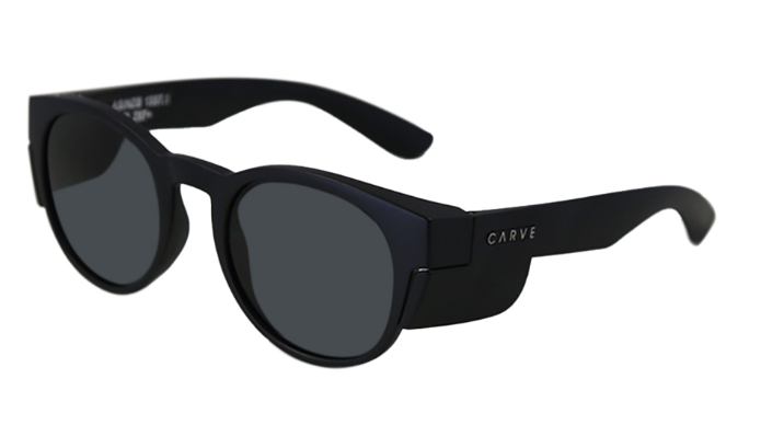 Chippy Safety – Matte Black Frame Grey Polarised Lens 10031