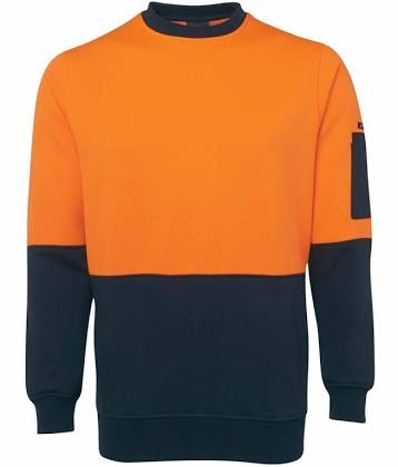 Jb's Wear Hi Vis Fleecy Crew