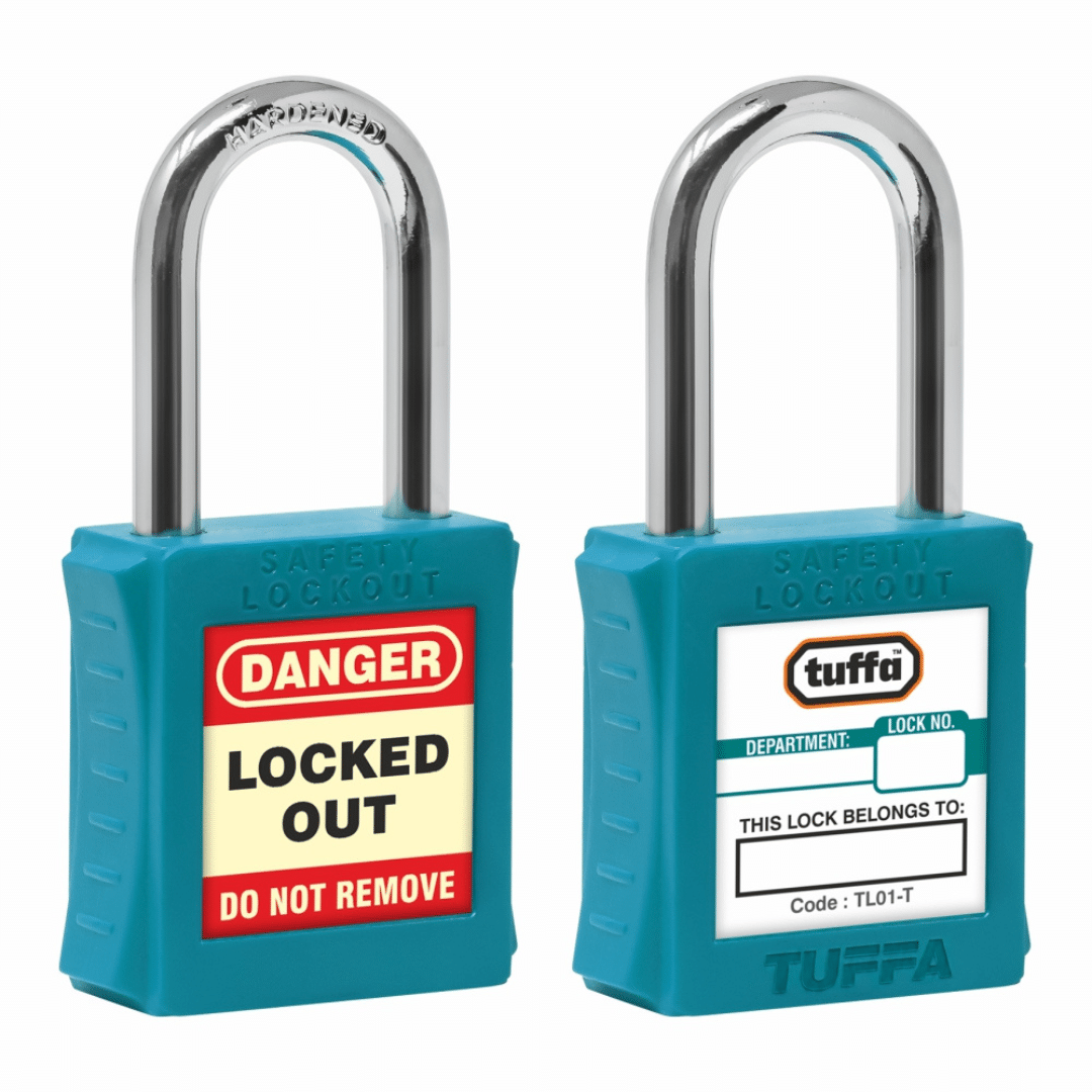 TUFFA Safety Locks Steel Shackle (Teal) Code TL01-T-KD