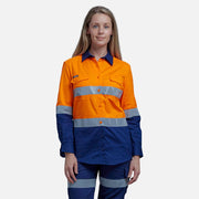 Workcool 2 Women's Hi Vis Reflective Spliced Shirt Long Sleeve K44544