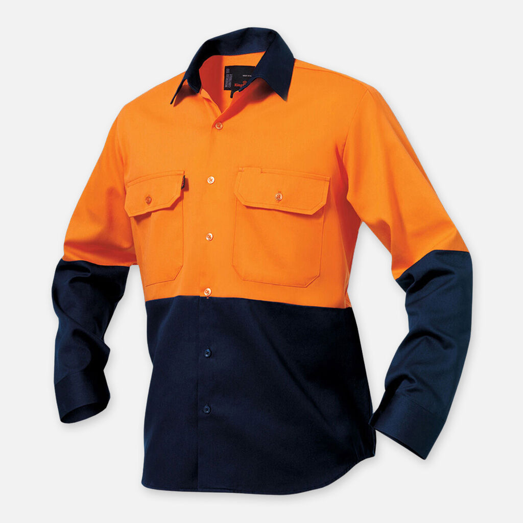 Originals Hi Vis Long Sleeve Drill Work Shirt